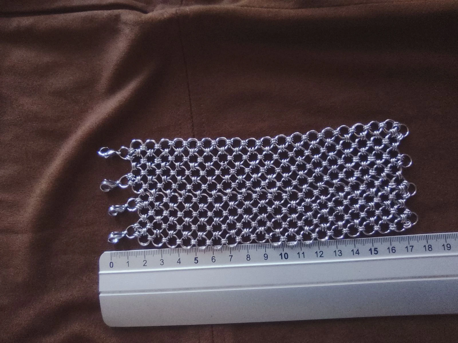 Japanese mega chainmail cuff bracelet Gothic style – photo 7